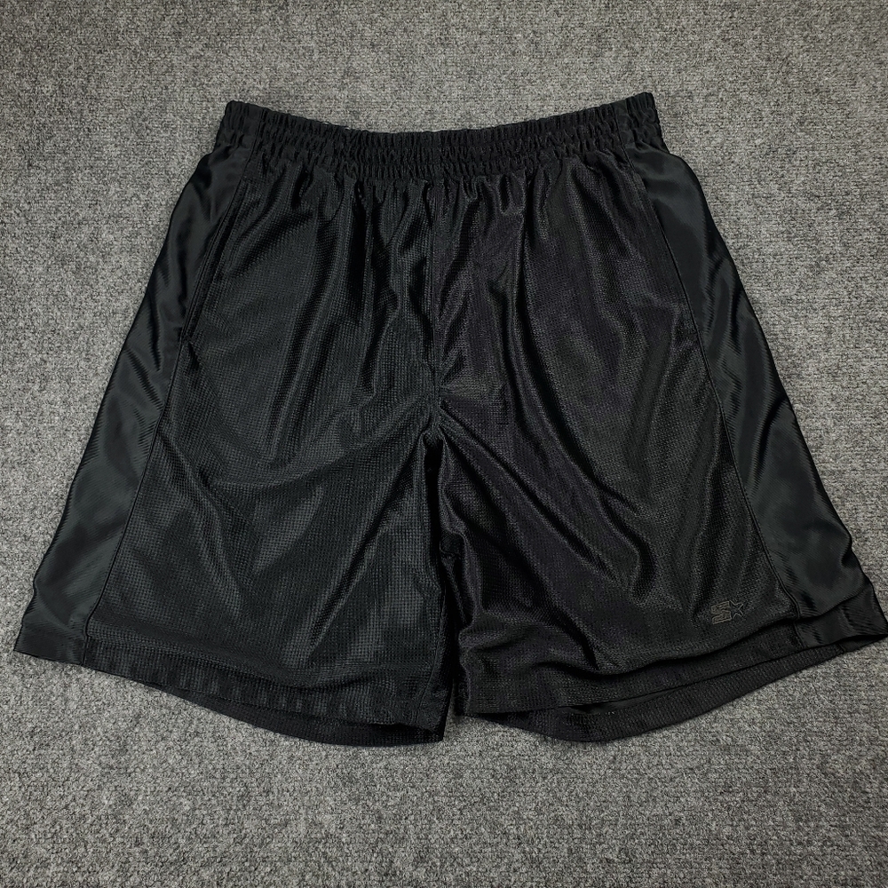 Vintage Y2K Starter Dazzle Basketball Shorts Large Silky Shiny Shimmer Baggy